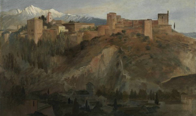 Franz von Lenbach, Die Alhambra in Granada, 1868 © Sammlung Schack München